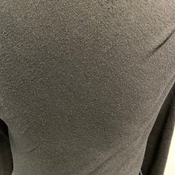 Banana Republic Jersey Black Long Sleeve Side Ruched Midi Dress, size S - Picture 7 of 8